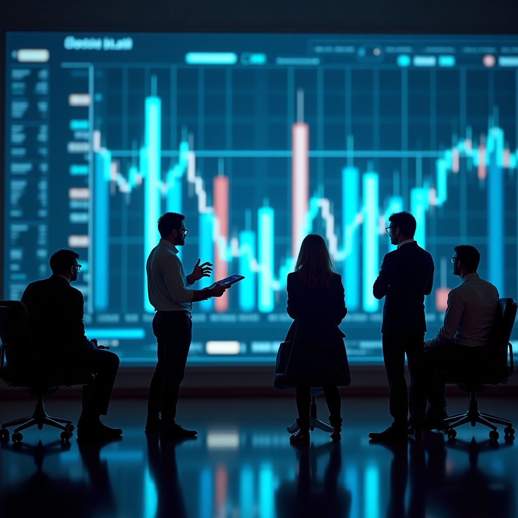 Equipo de análisis trabajando